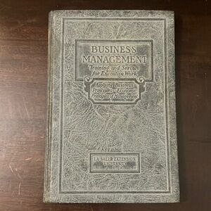 Antique 1926 Business Managment Vol. 1 & 2 La Salle Extension University Book